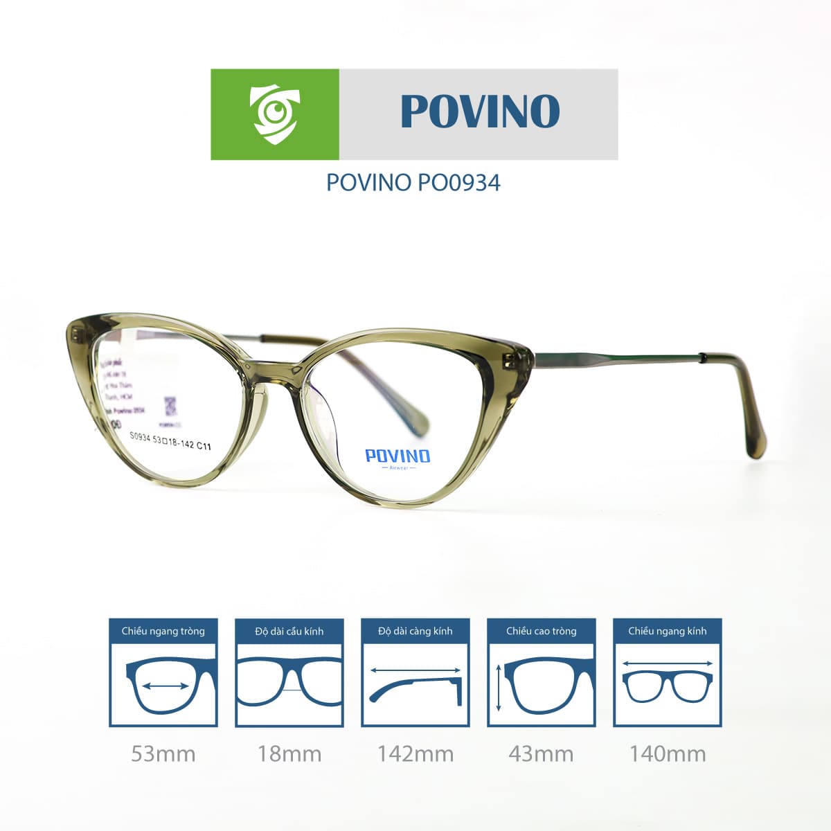 Gọng kính POVINO PO0934 - Ảnh 14