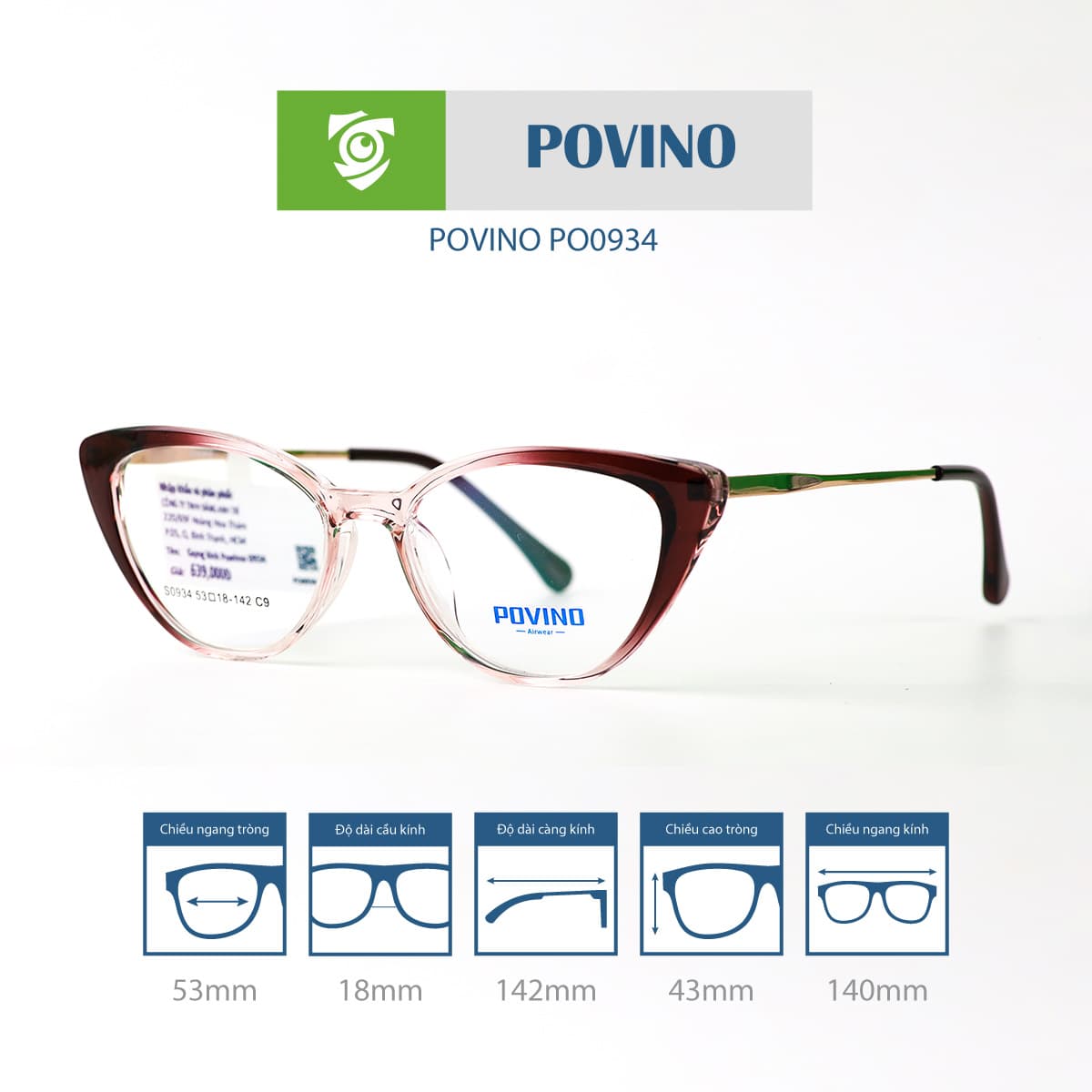Gọng kính POVINO PO0934 - Ảnh 13