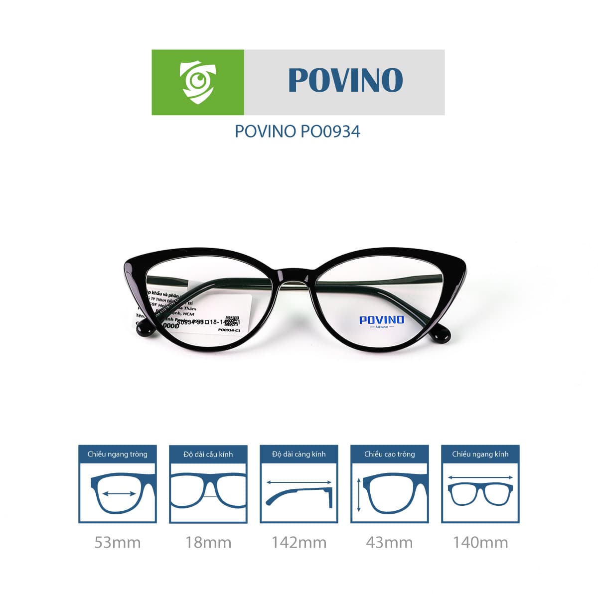 Gọng kính POVINO PO0934 - Ảnh 4