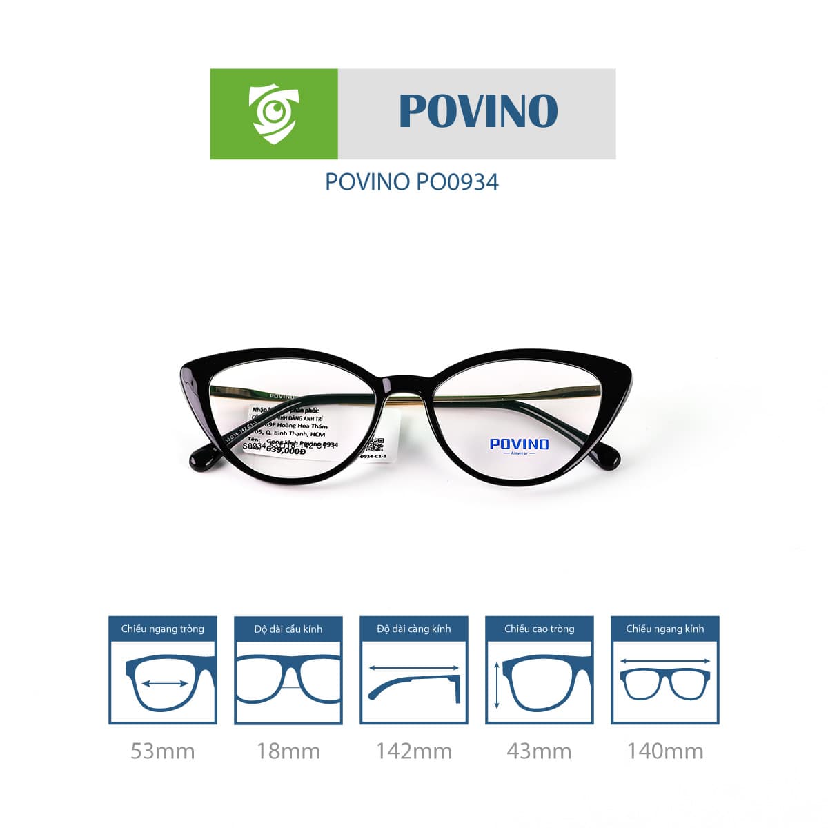 Gọng kính POVINO PO0934 - Ảnh 5