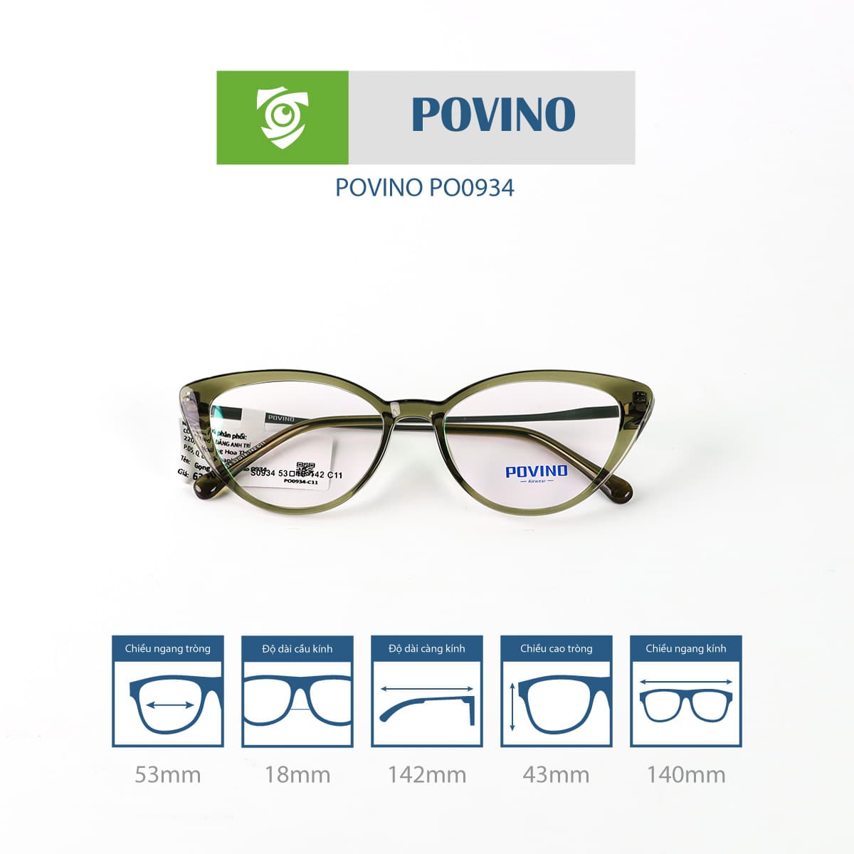 Gọng kính POVINO PO0934 - Ảnh 7