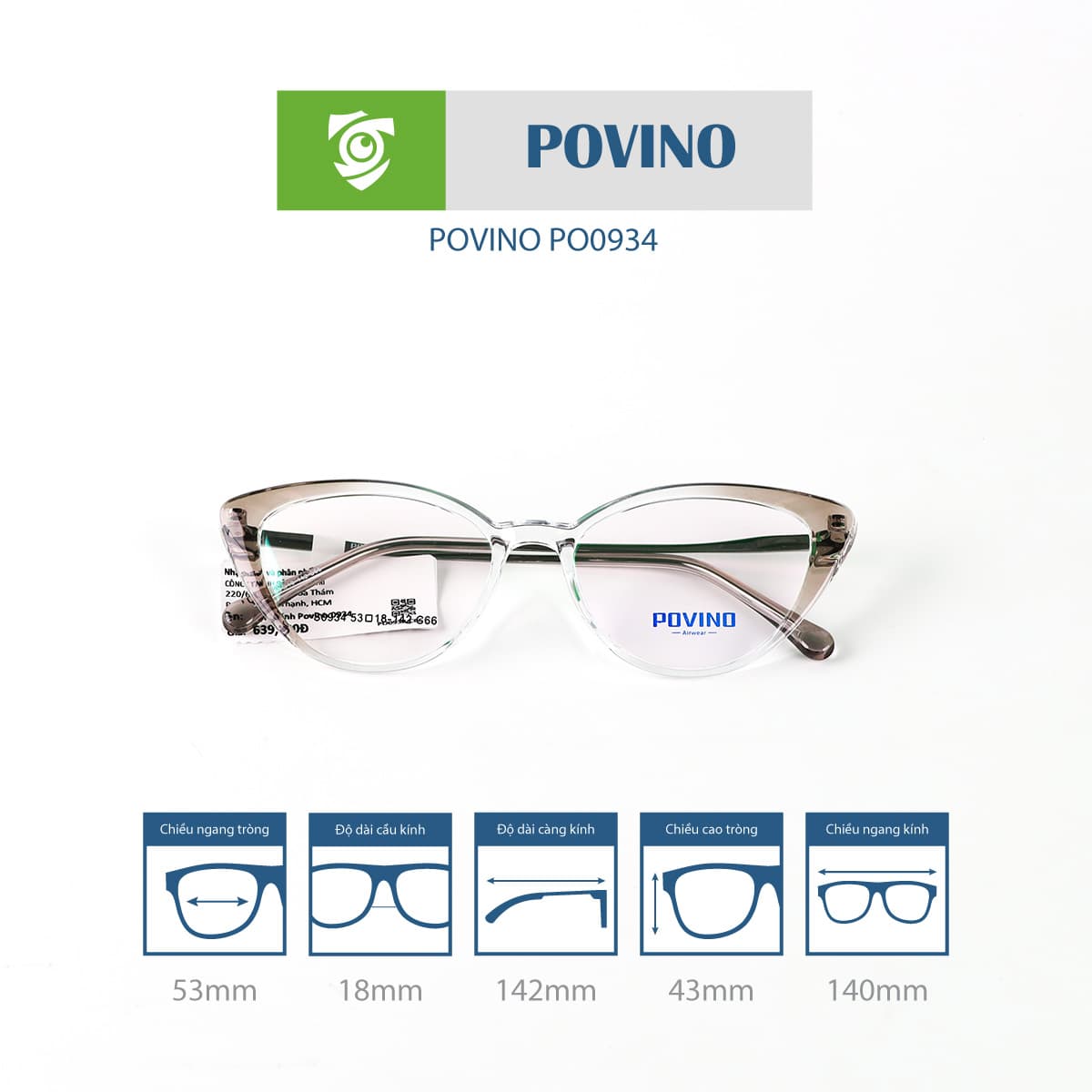 Gọng kính POVINO PO0934 - Ảnh 9
