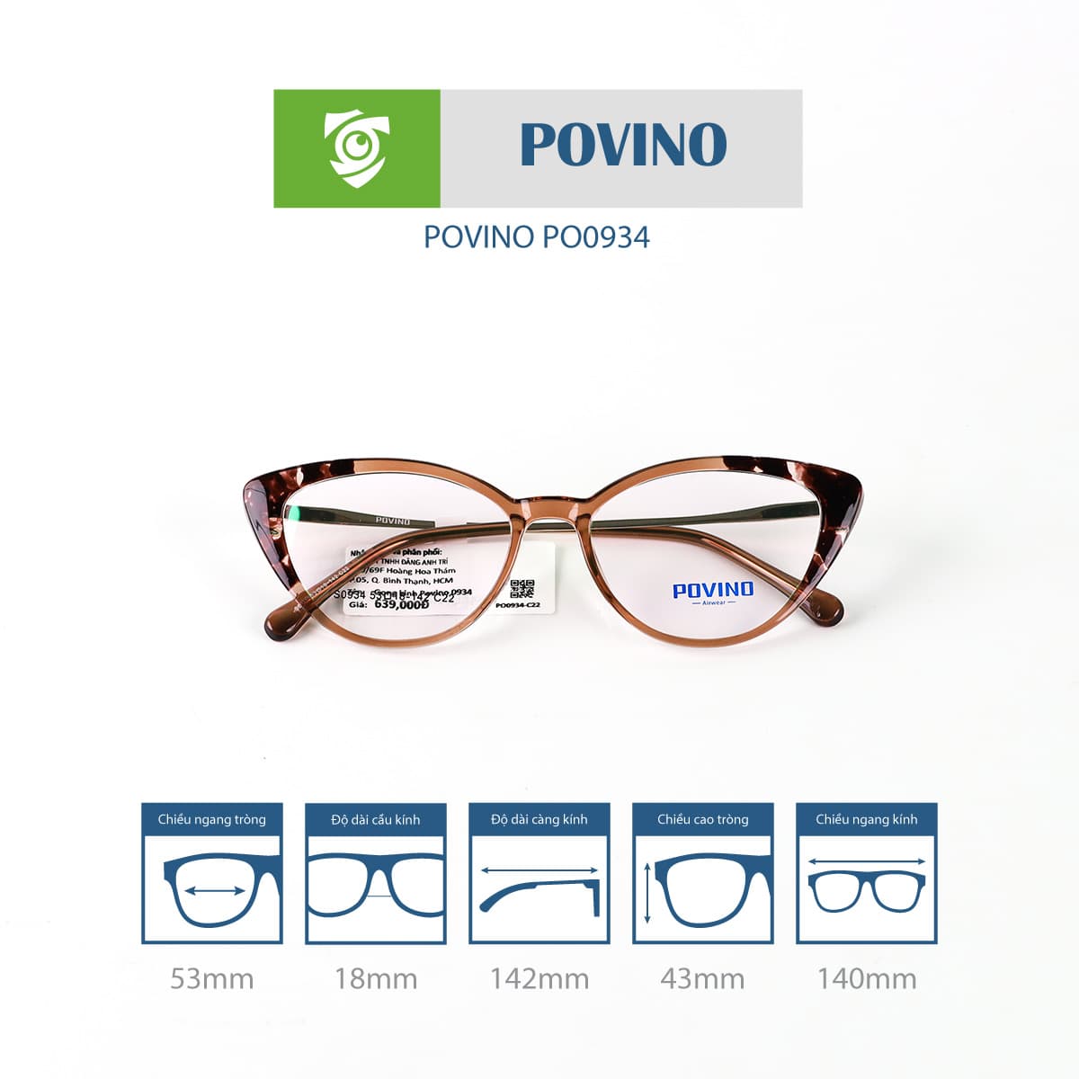 Gọng kính POVINO PO0934 - Ảnh 10