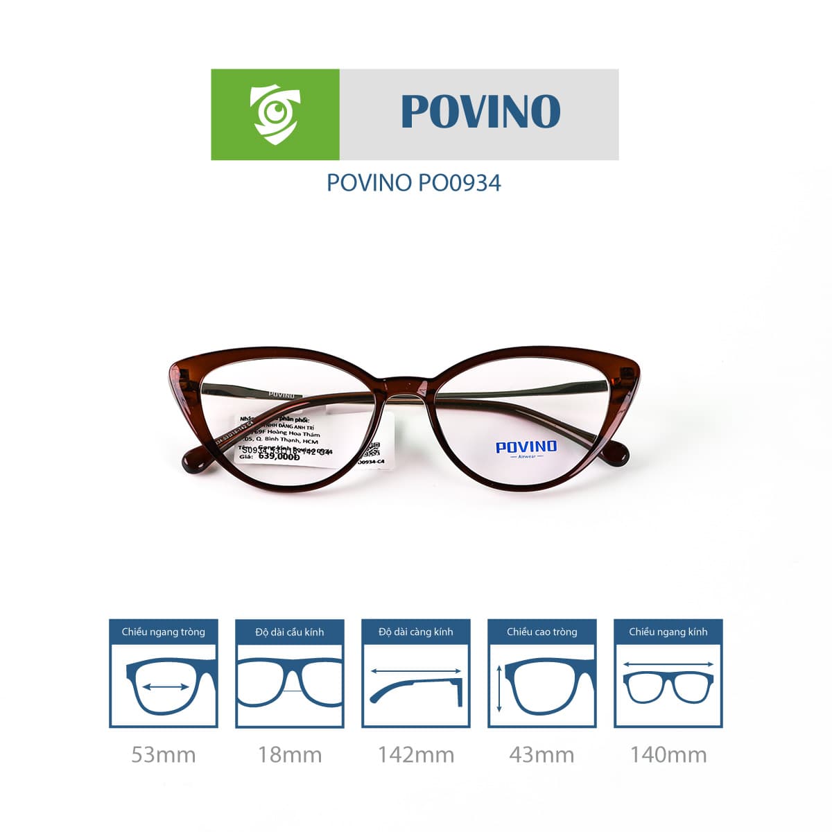 Gọng kính POVINO PO0934 - Ảnh 11
