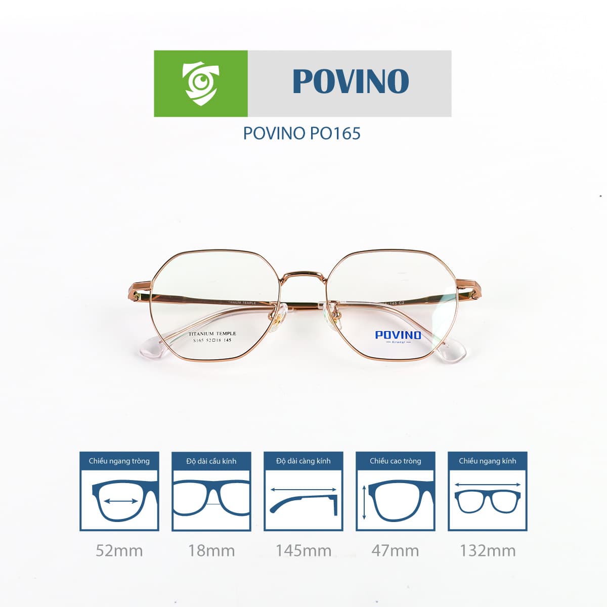 Gọng kính POVINO PO165 - Ảnh 11
