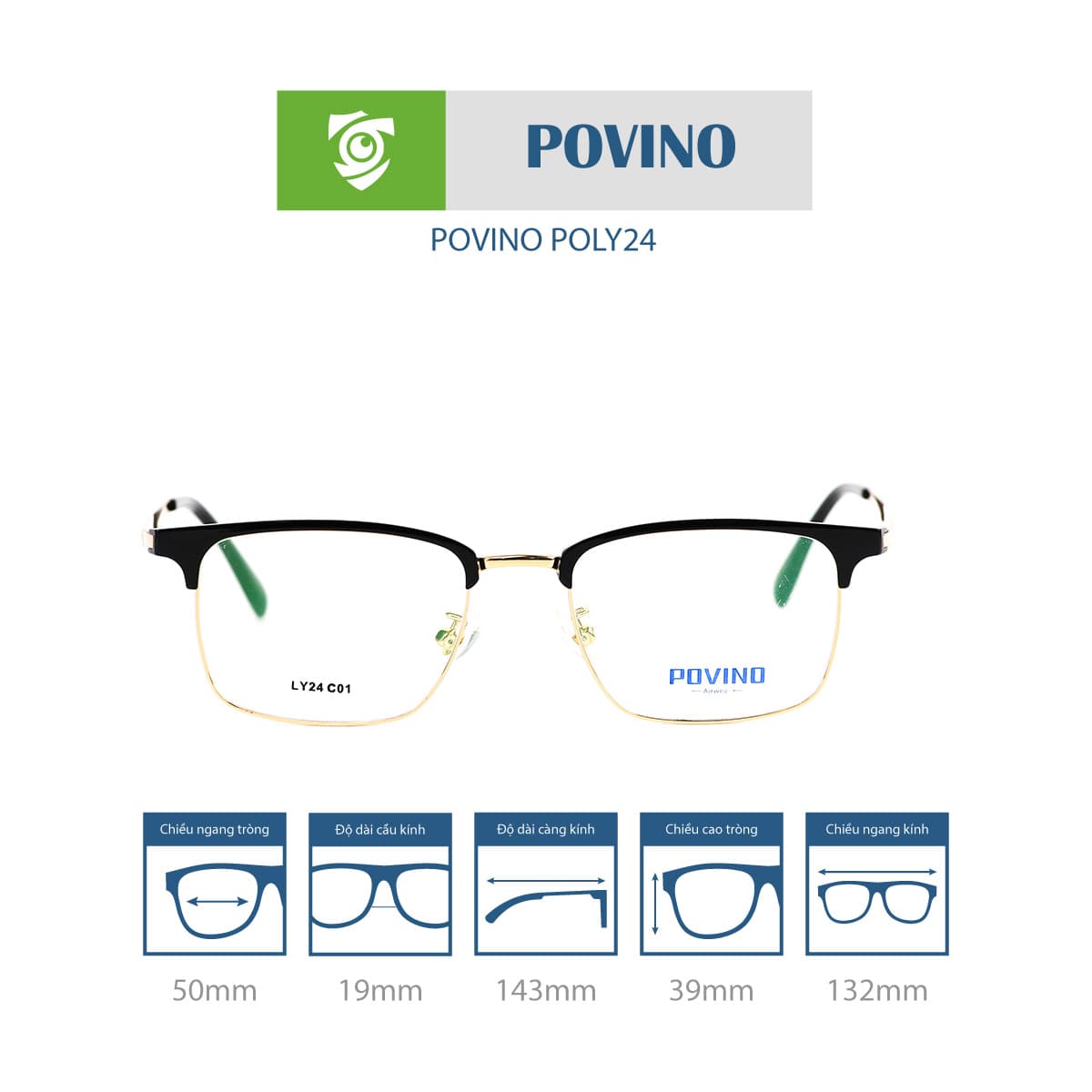 Gọng kính POVINO POLY24 - Ảnh 1