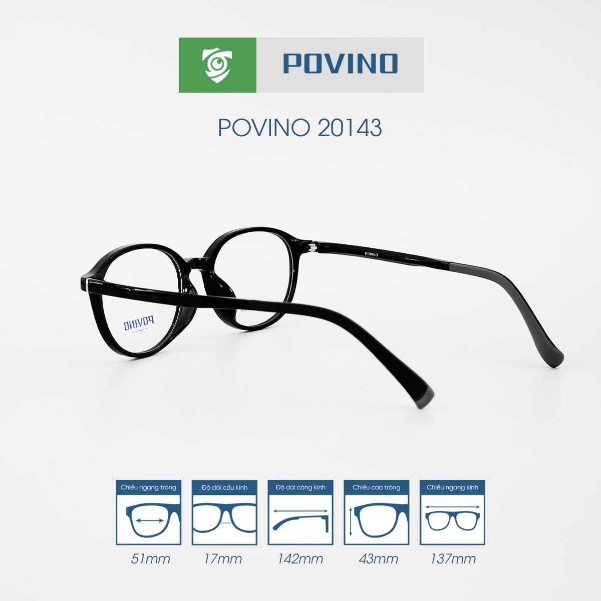 Gọng kính POVINO PO20143 - Ảnh 3