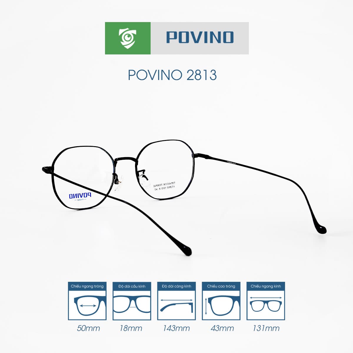 Gọng kính POVINO PO2813 - Ảnh 7