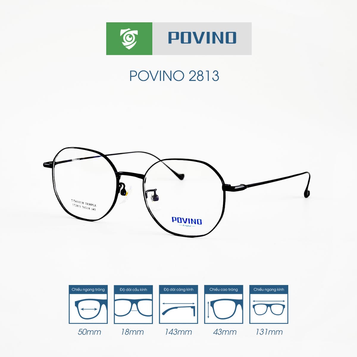 Gọng kính POVINO PO2813 - Ảnh 6