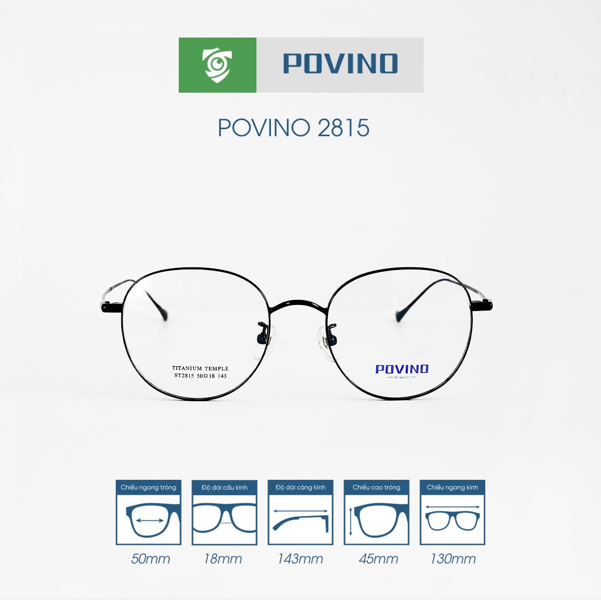 Gọng kính POVINO PO2815 - Ảnh 1