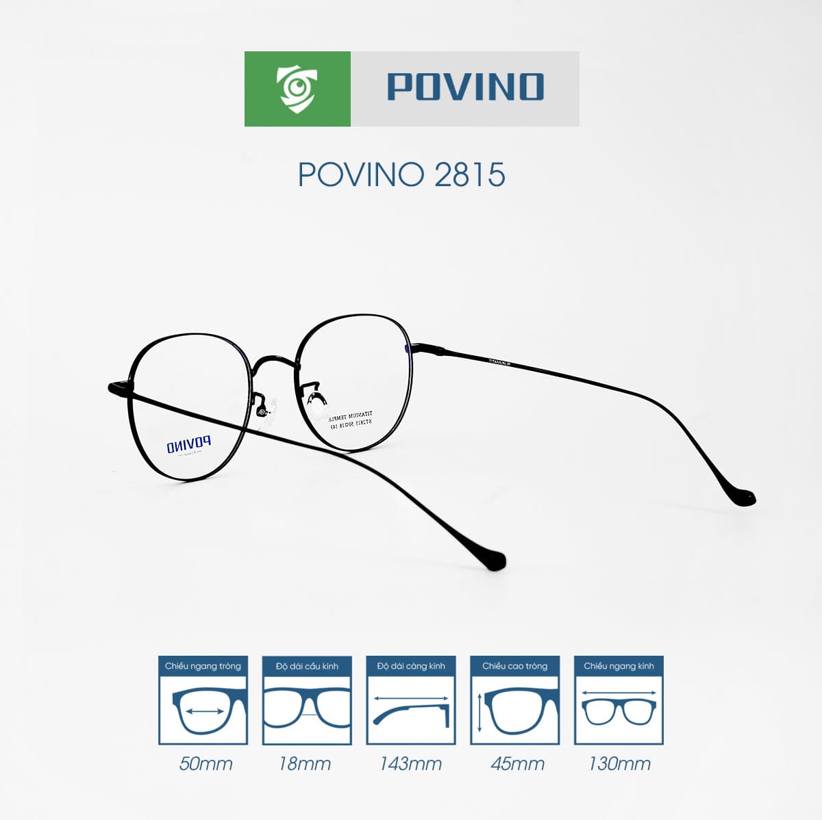 Gọng kính POVINO PO2815 - Ảnh 7