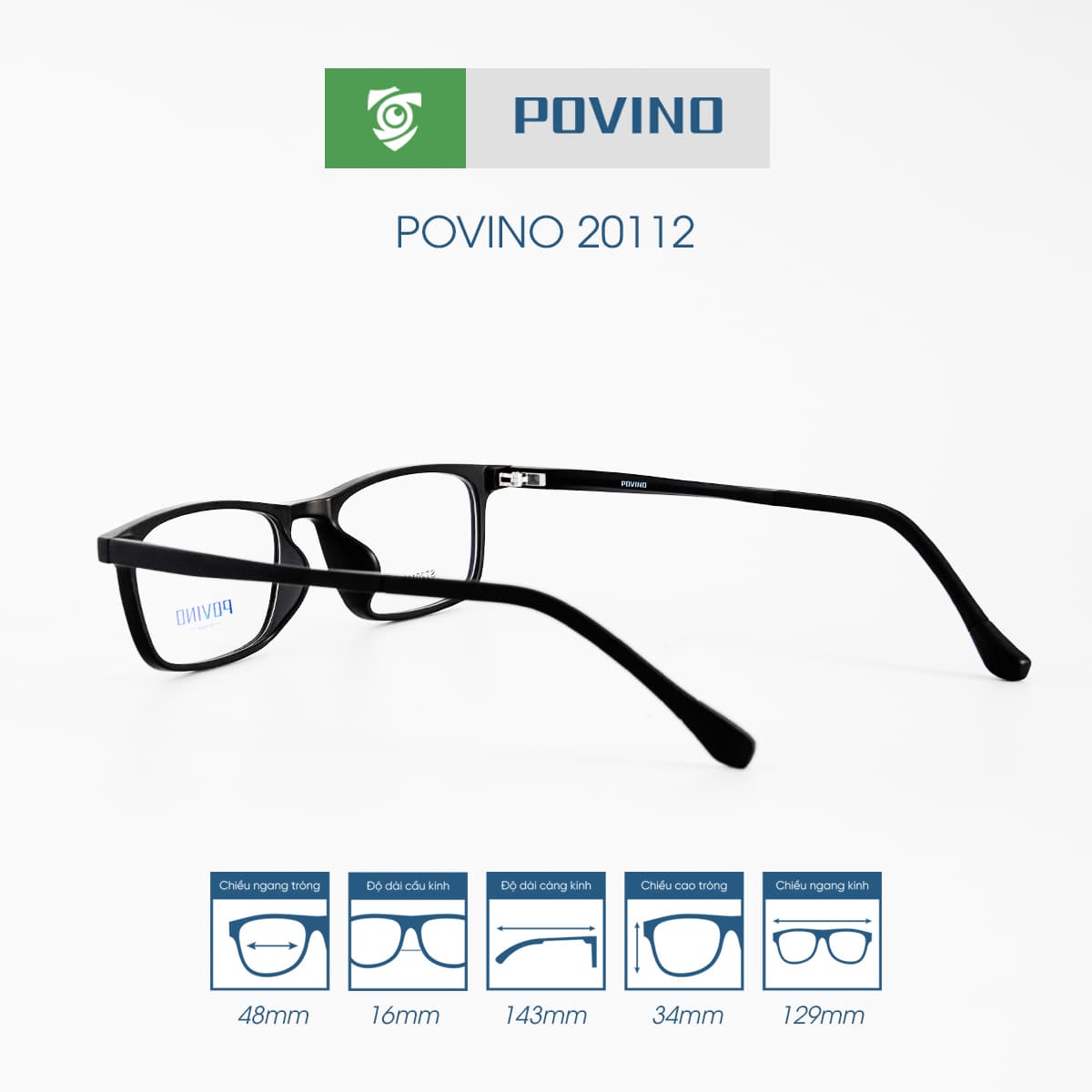 Gọng kính POVINO PO20112 - Ảnh 7