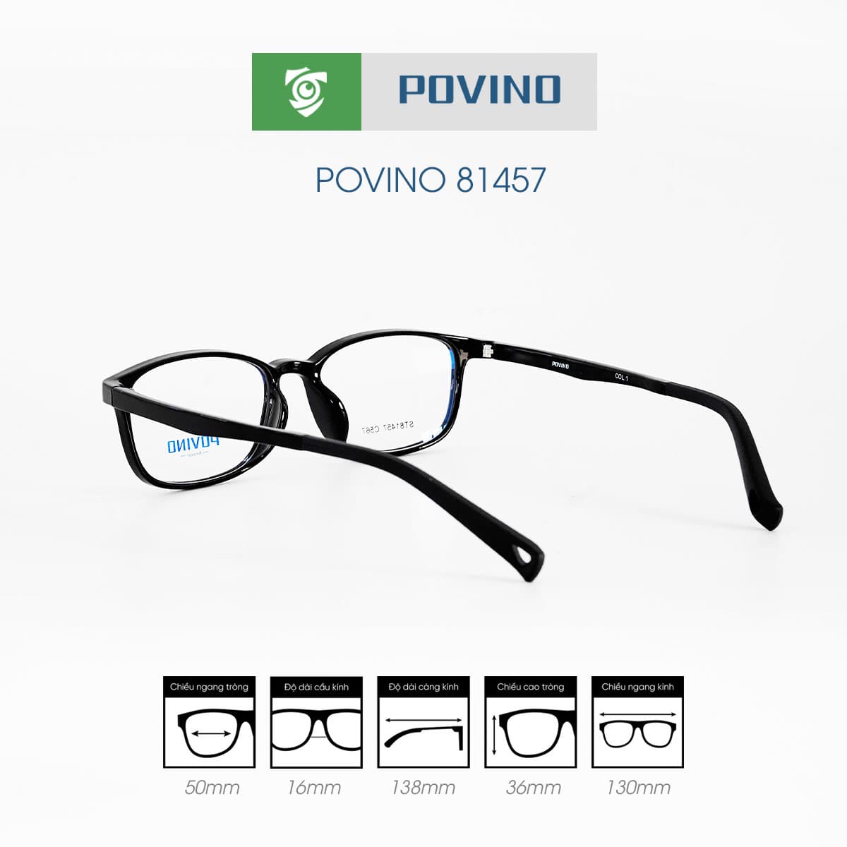 Gọng kính POVINO PO81457 - Ảnh 3