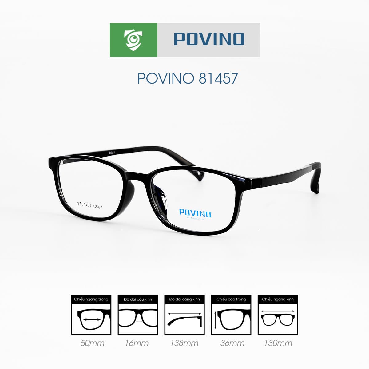 Gọng kính POVINO PO81457 - Ảnh 2