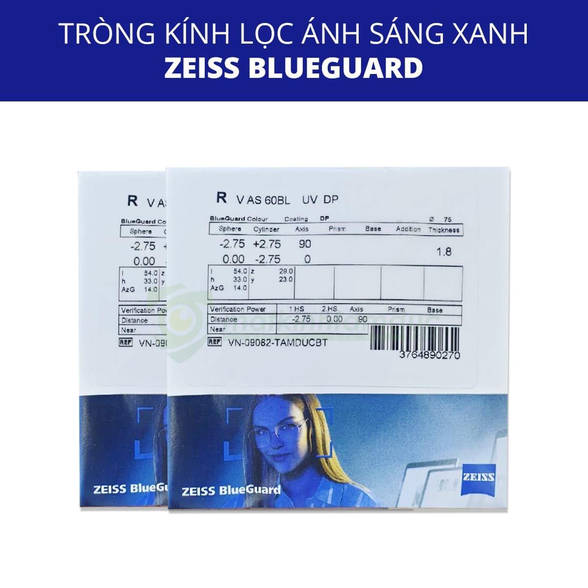 Tròng kính ZEISS BlueGuard - Tròng kính lọc ánh sáng xanh - Ảnh 2