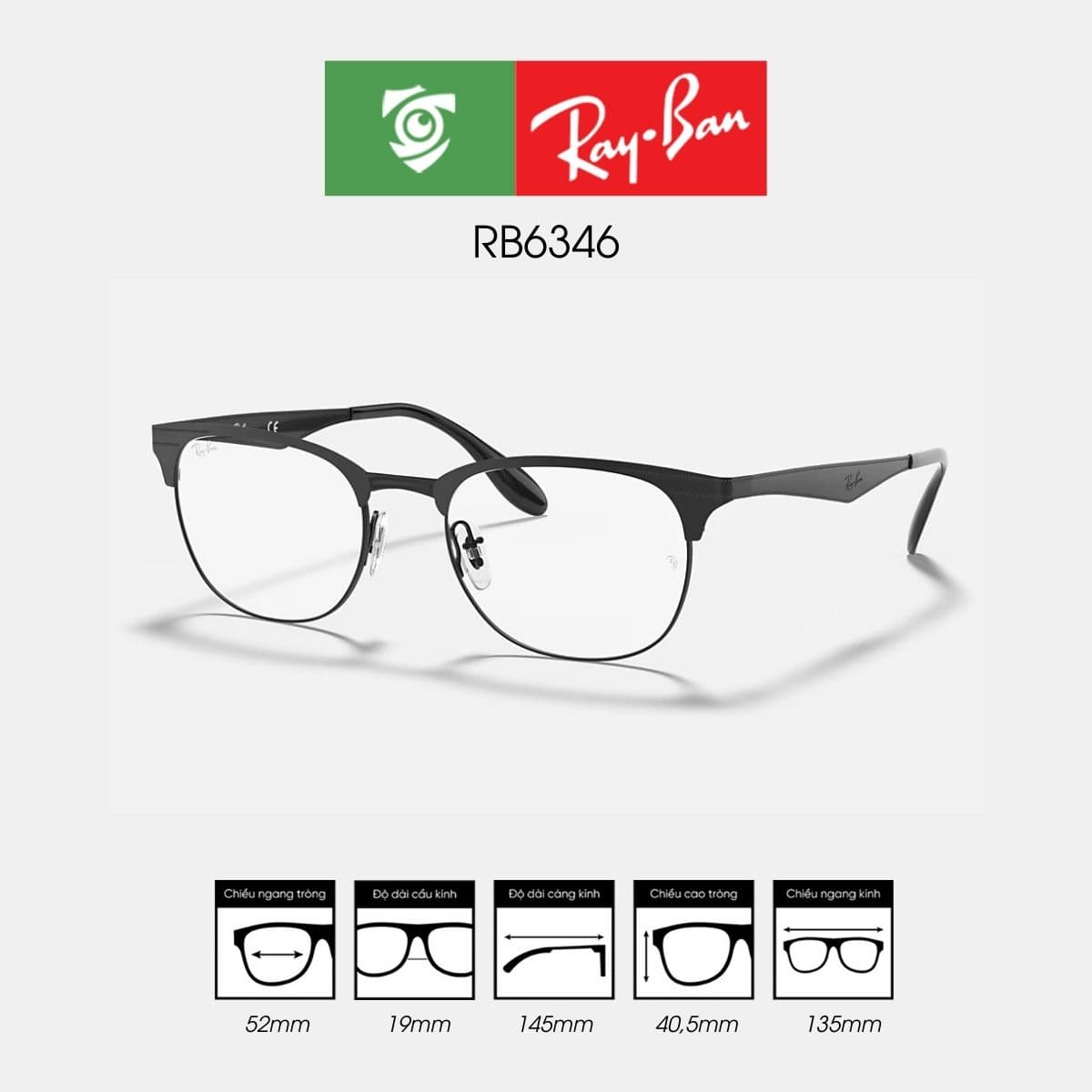 Gọng kính RAYBAN RB6346-2904 - Ảnh 2