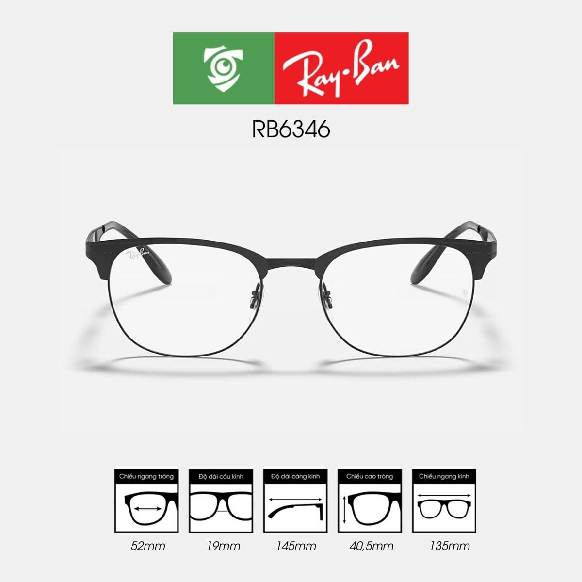 Gọng kính RAYBAN RB6346-2904 - Ảnh 1
