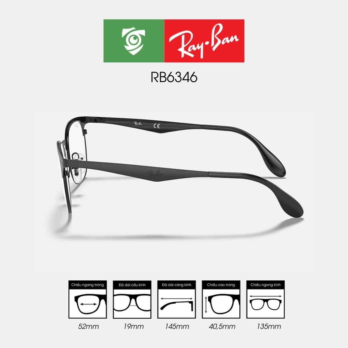 Gọng kính RAYBAN RB6346-2904 - Ảnh 3