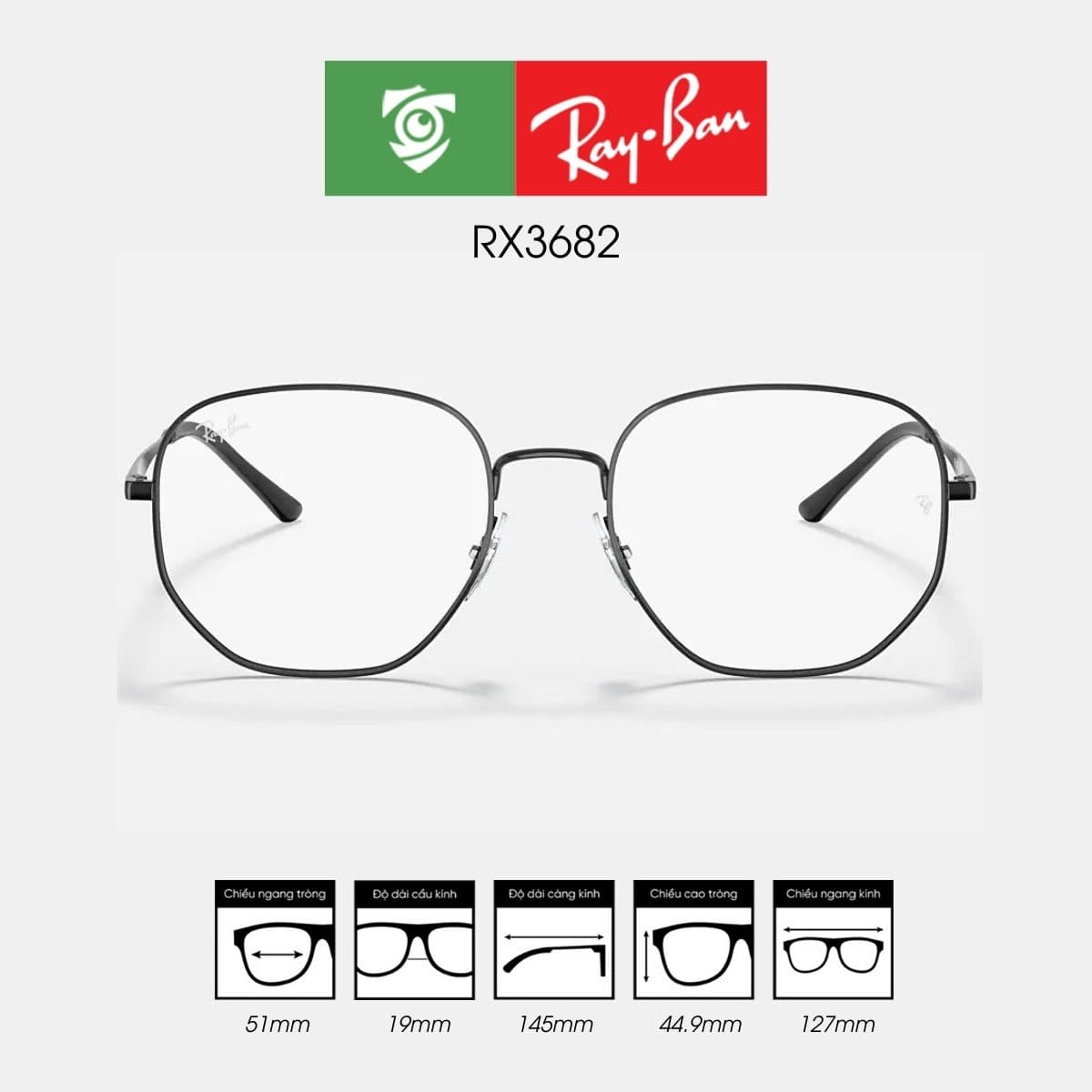 Gọng kính RAYBAN RX3682