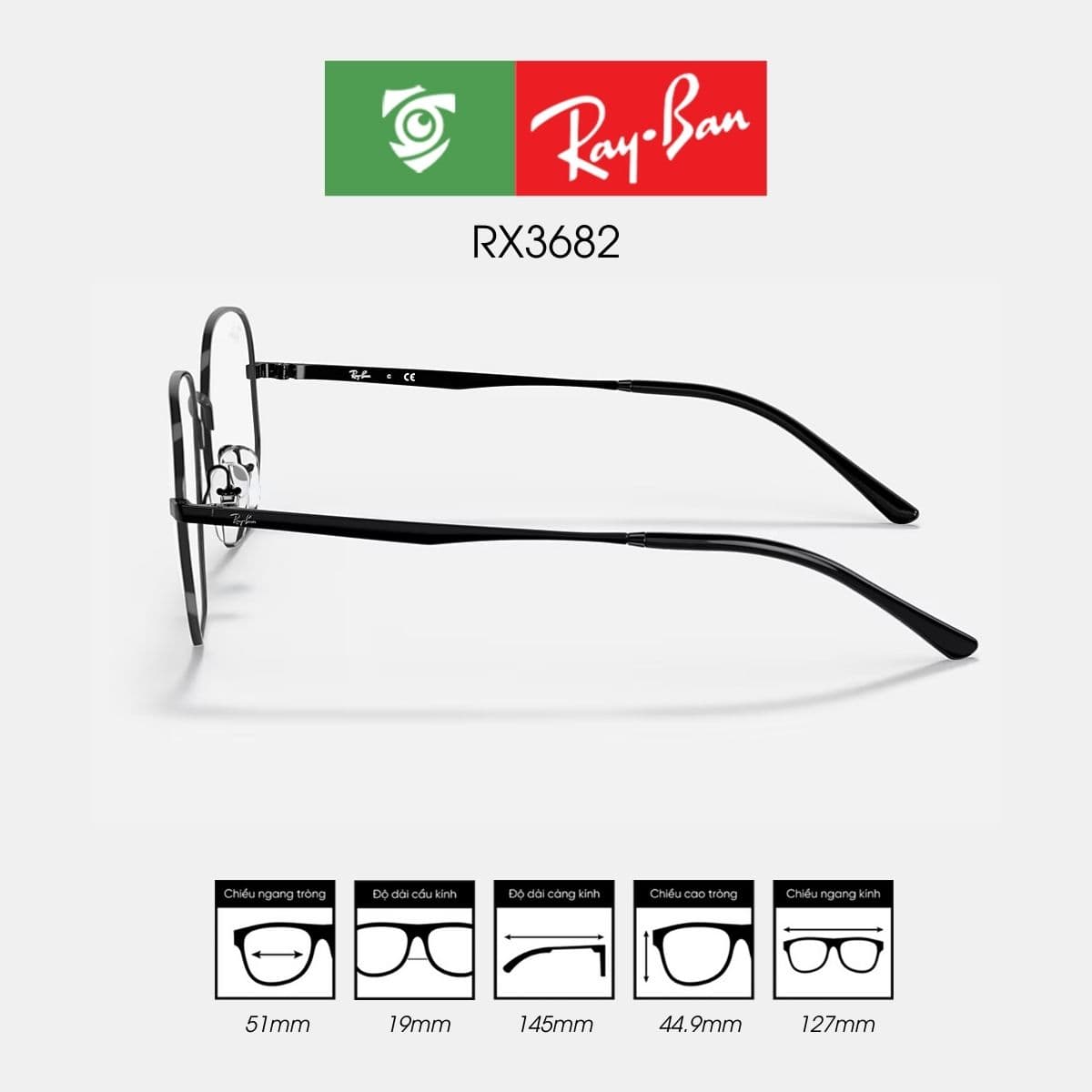 Gọng kính RAYBAN RX3682 - Ảnh 3