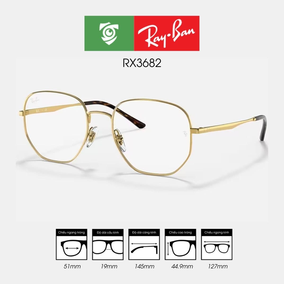 Gọng kính RAYBAN RX3682 - Ảnh 10