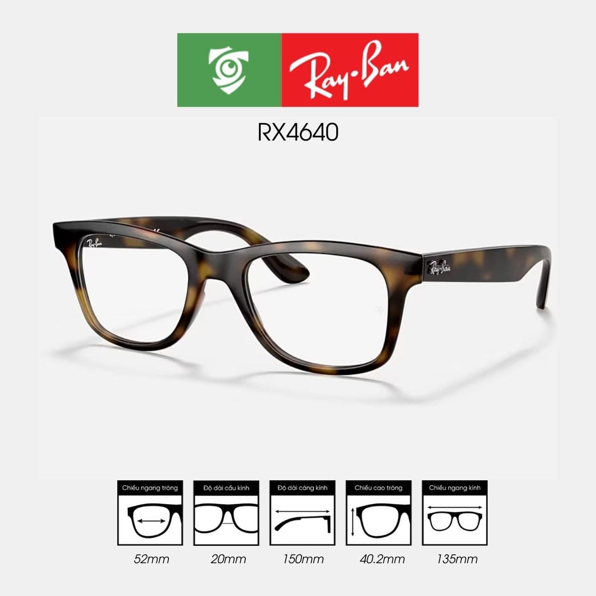 Gọng kính RAYBAN RX4640