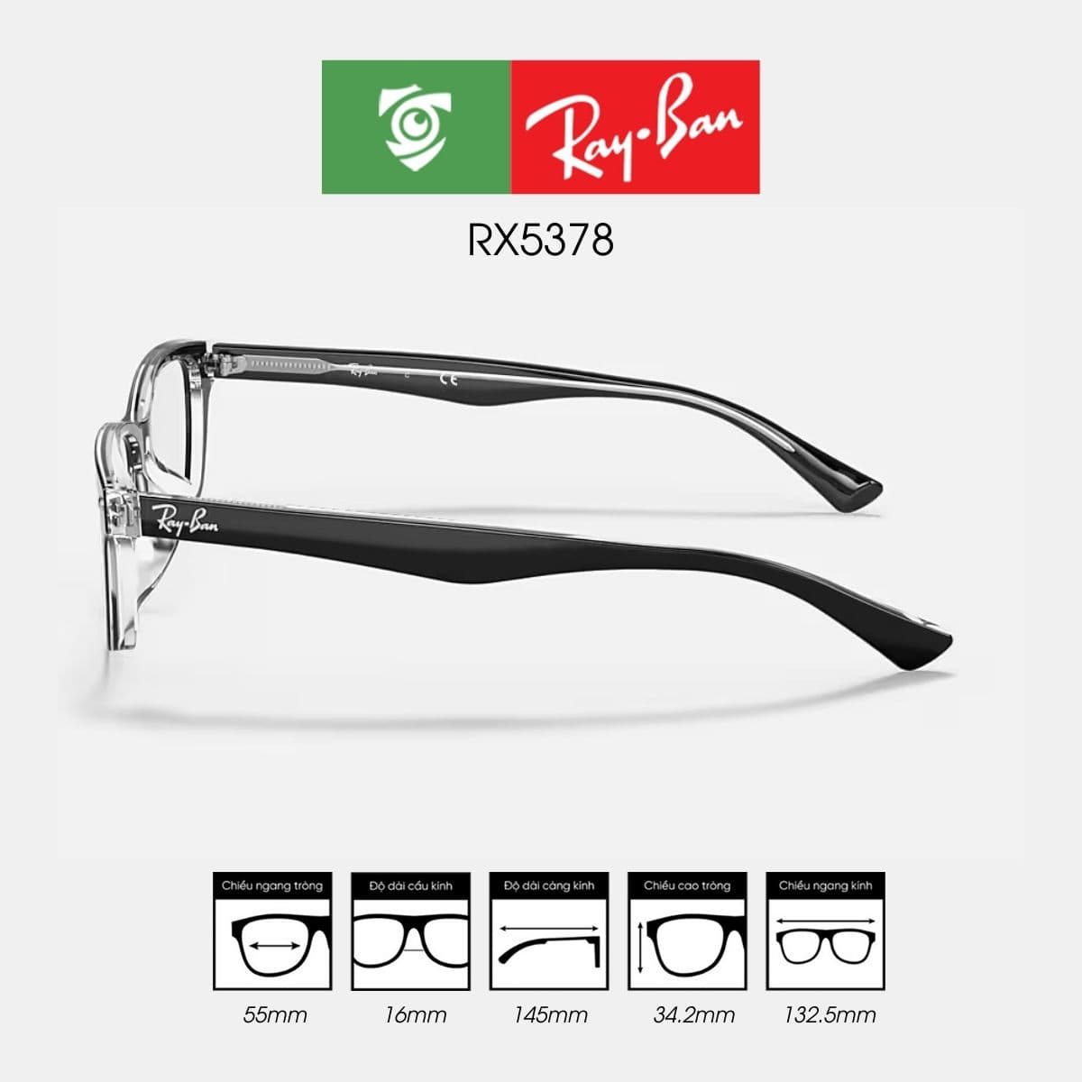Gọng kính RAYBAN RX5378 - Ảnh 3