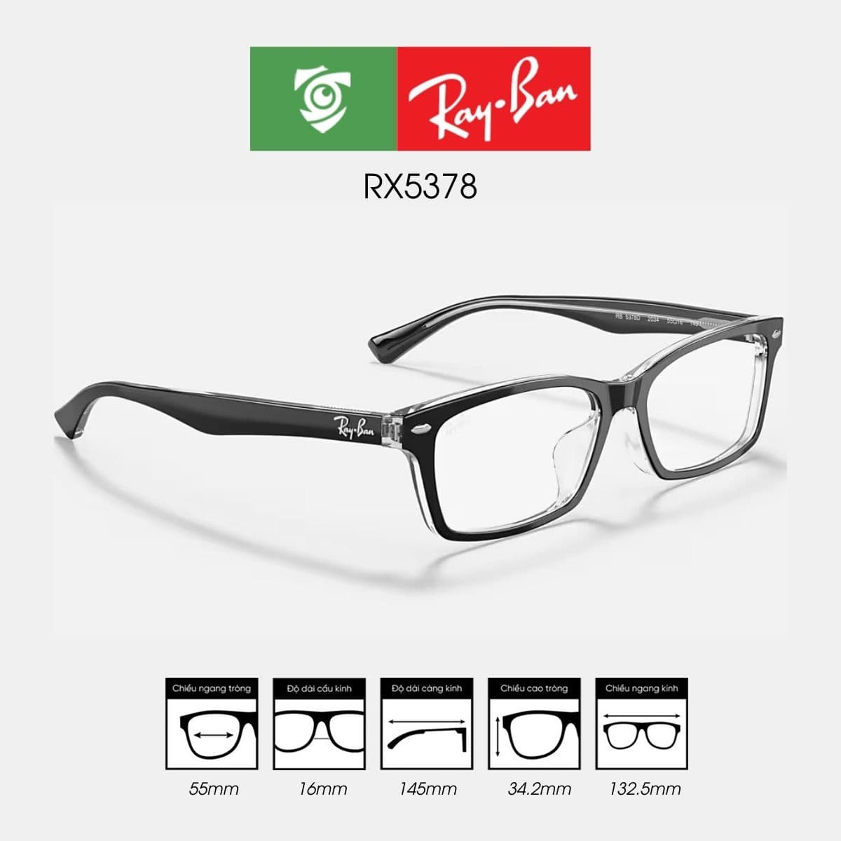 Gọng kính RAYBAN RX5378 - Ảnh 5