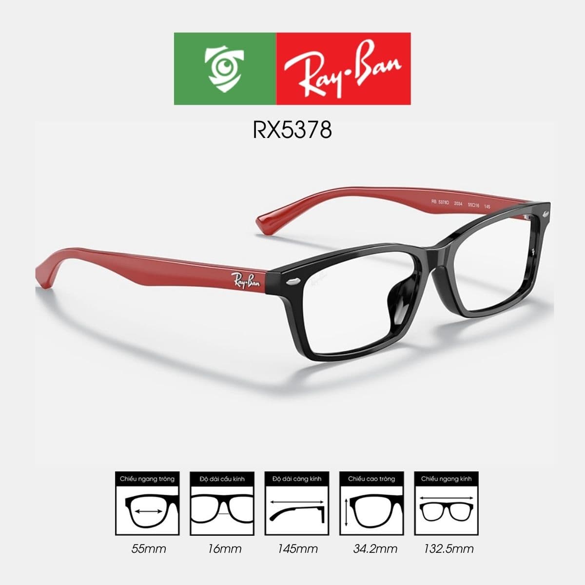 Gọng kính RAYBAN RX5378 - Ảnh 11