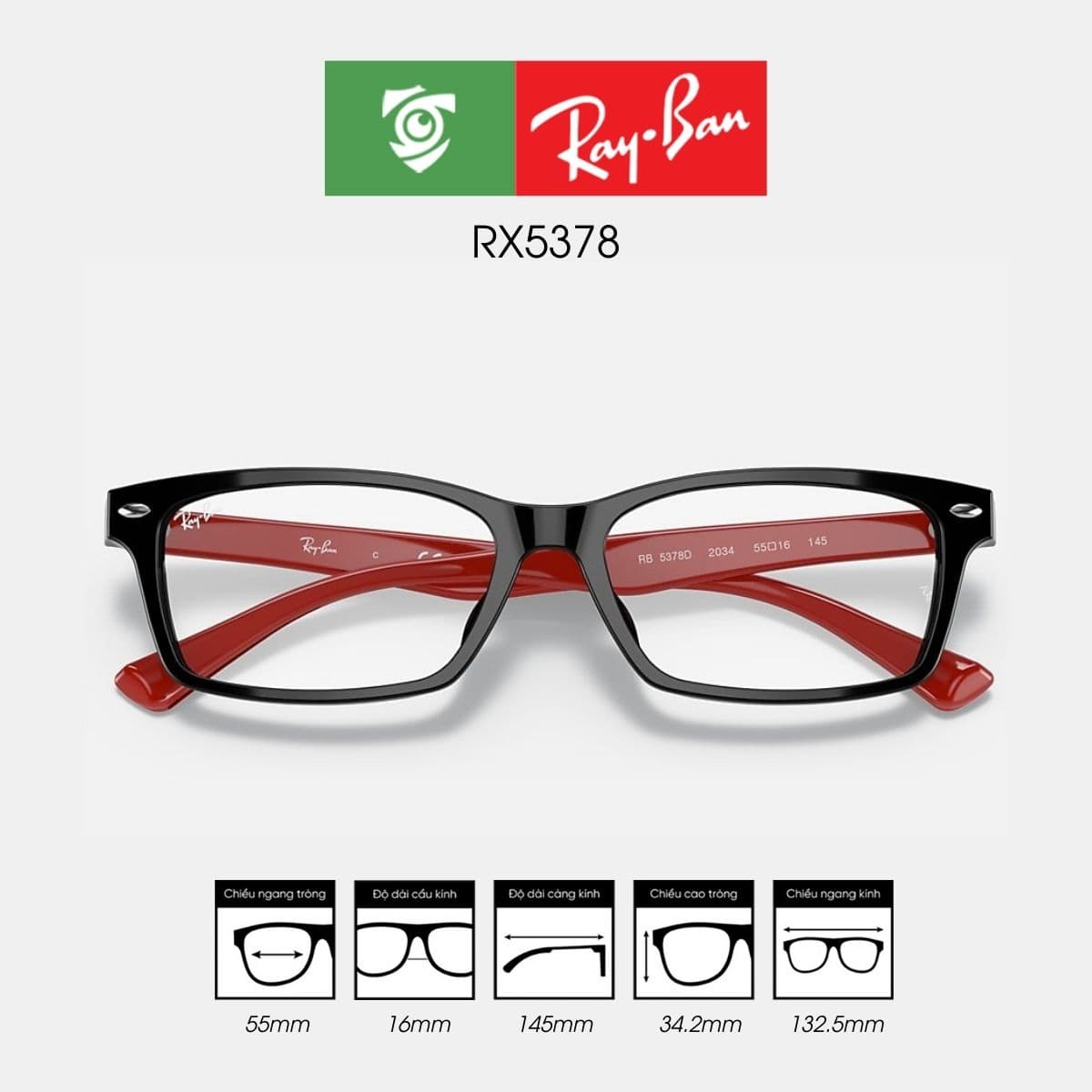 Gọng kính RAYBAN RX5378 - Ảnh 12