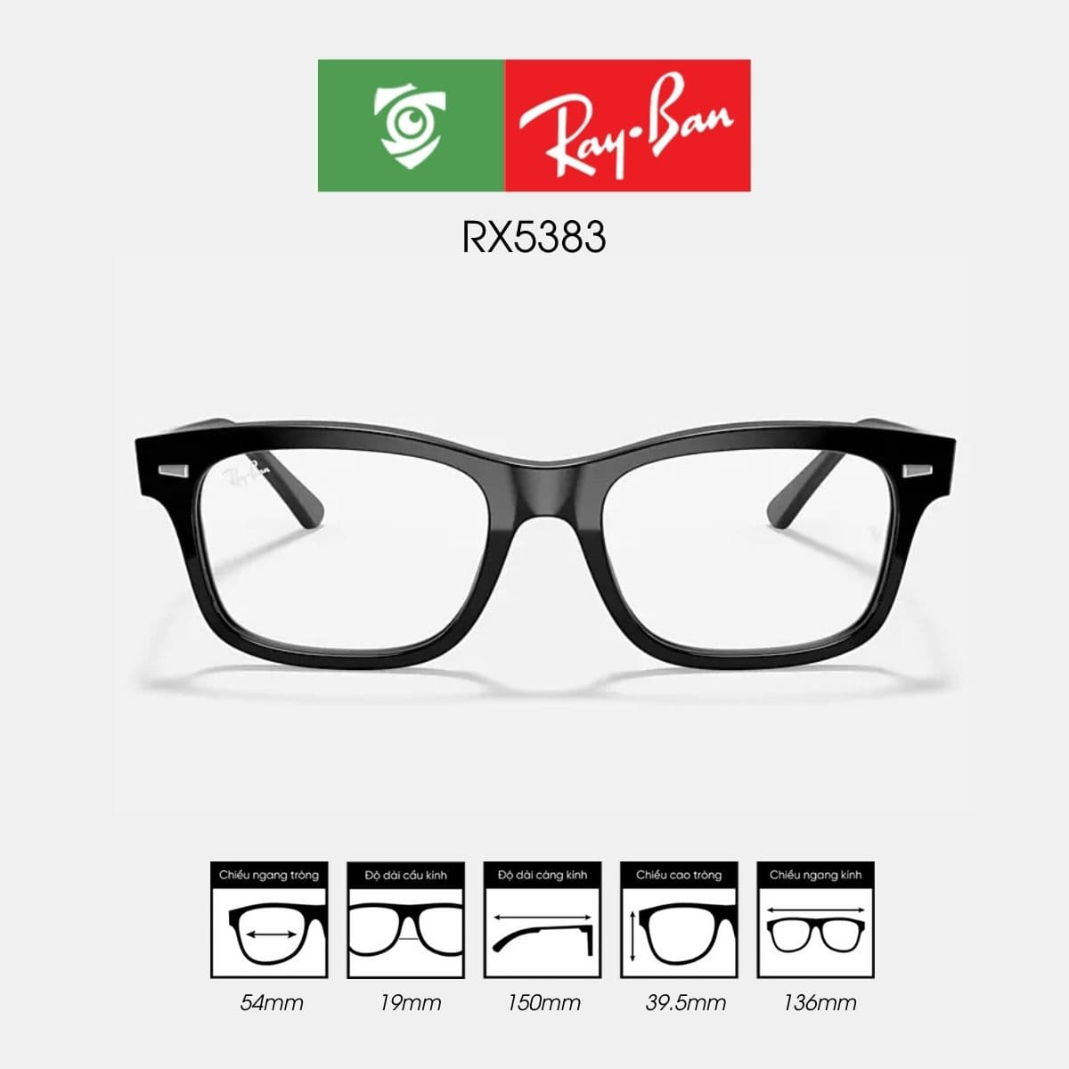 Gọng kính RAYBAN RX5383 - Ảnh 1