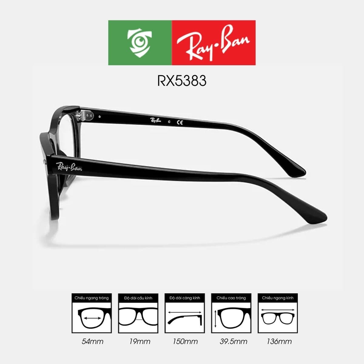 Gọng kính RAYBAN RX5383 - Ảnh 2