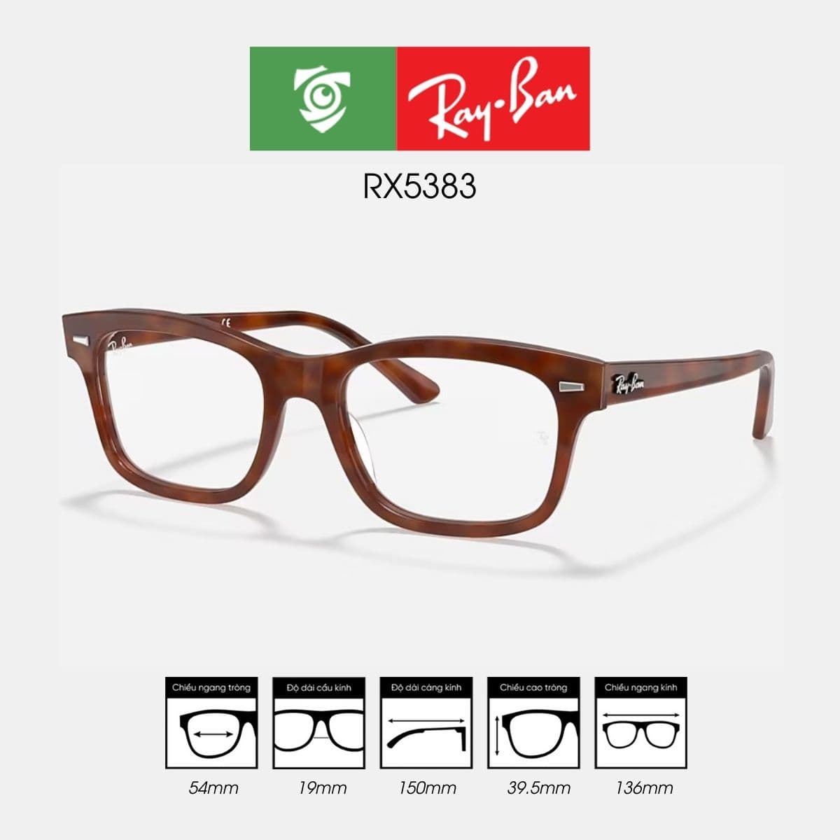Gọng kính RAYBAN RX5383 - Ảnh 8