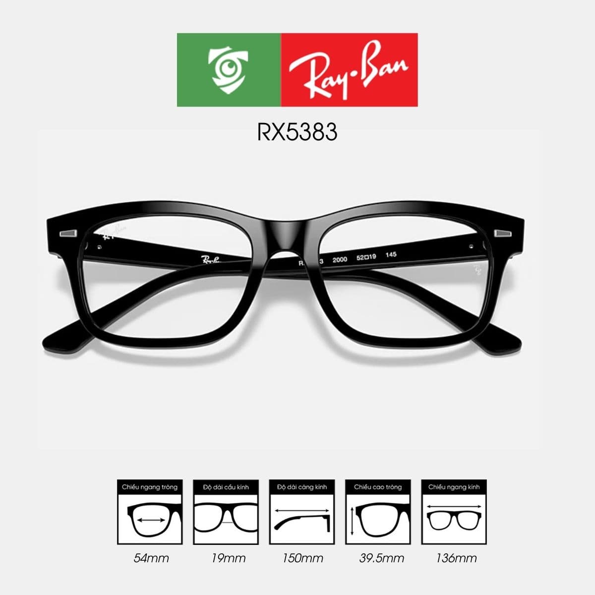Gọng kính RAYBAN RX5383 - Ảnh 6