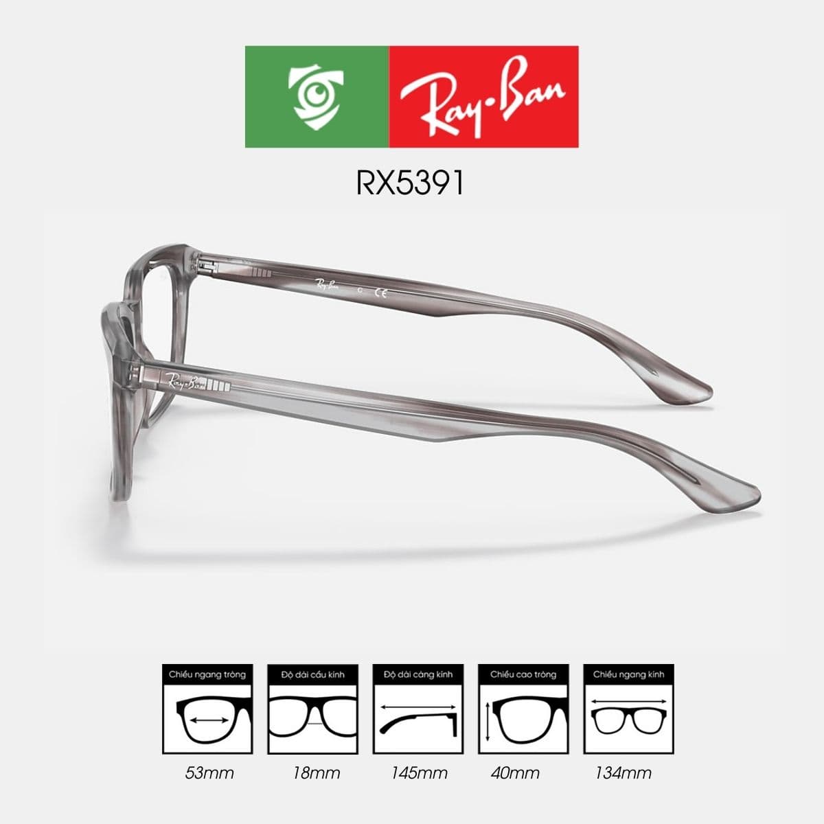 Gọng kính RAYBAN RX5391 - Ảnh 8
