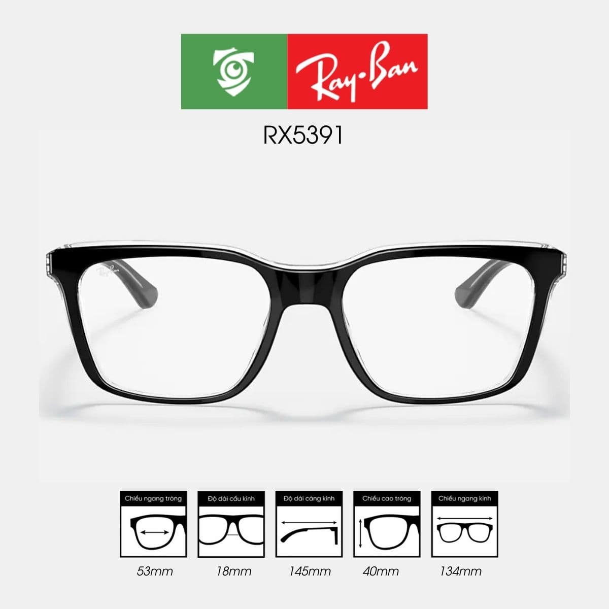 Gọng kính RAYBAN RX5391 - Ảnh 1