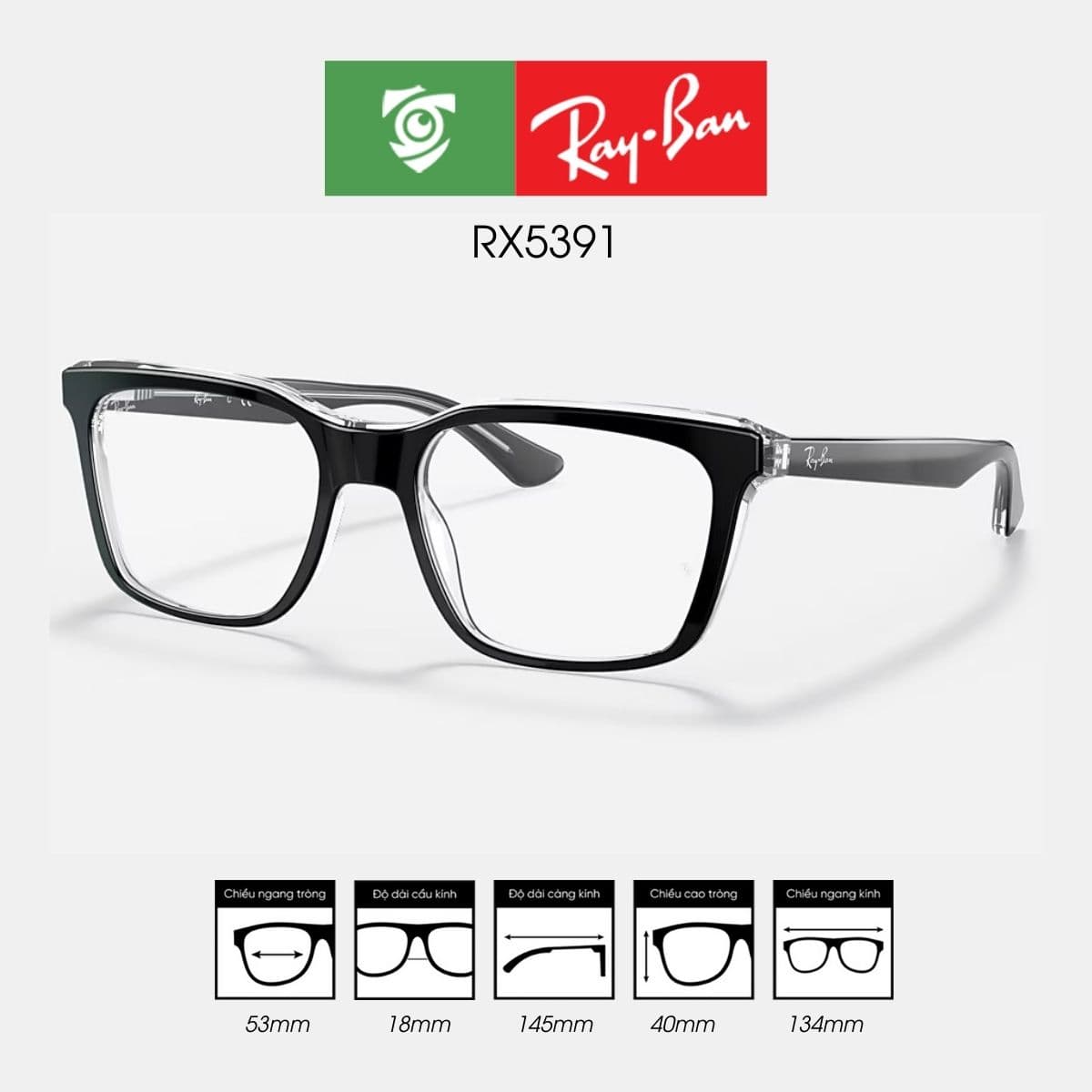Gọng kính RAYBAN RX5391 - Ảnh 2