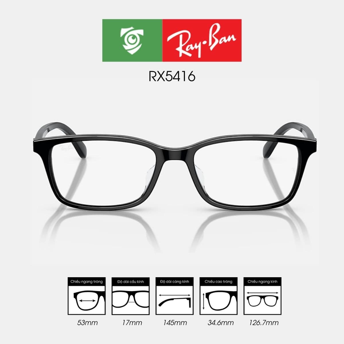 Gọng kính RAYBAN RX5416 - Ảnh 1