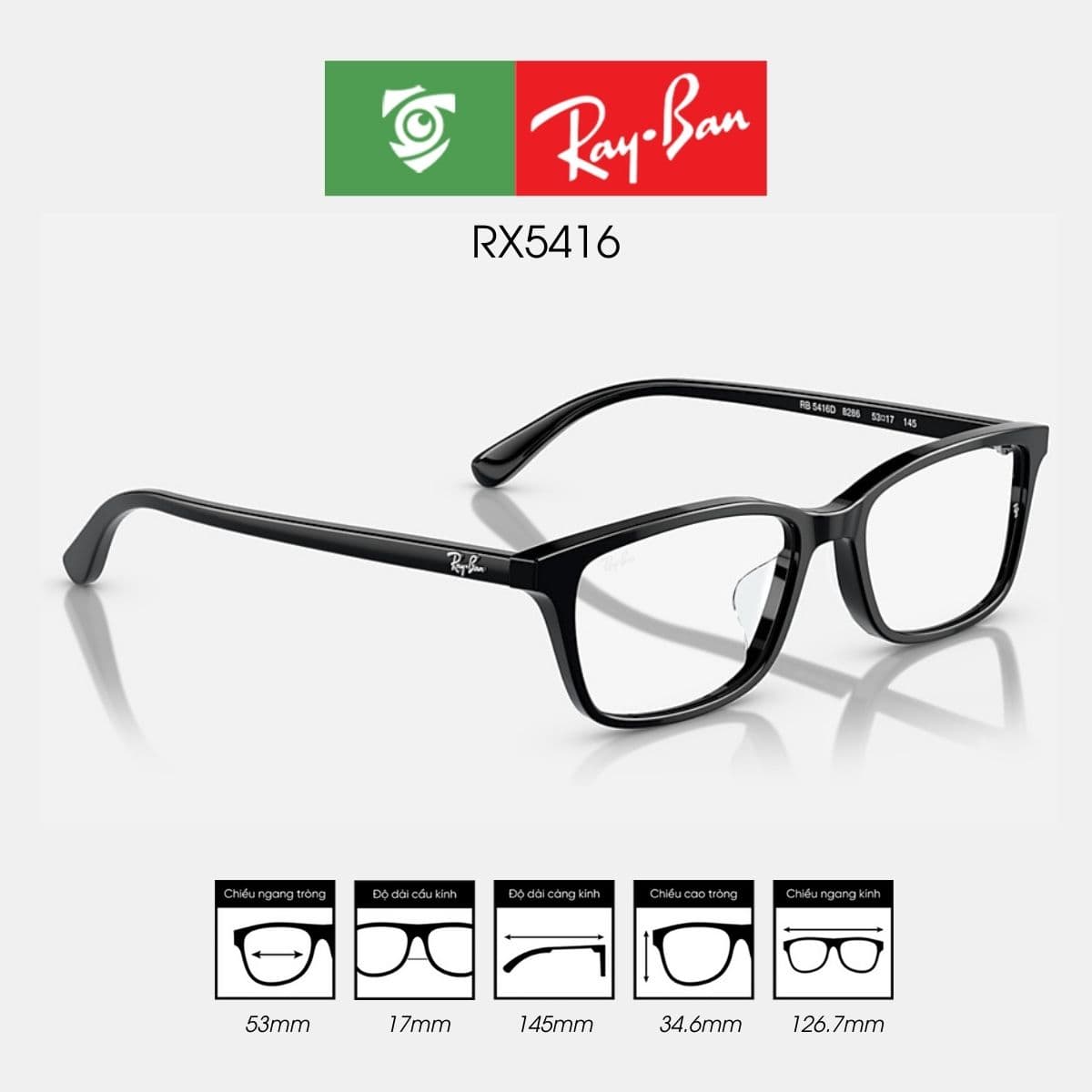 Gọng kính RAYBAN RX5416 - Ảnh 5
