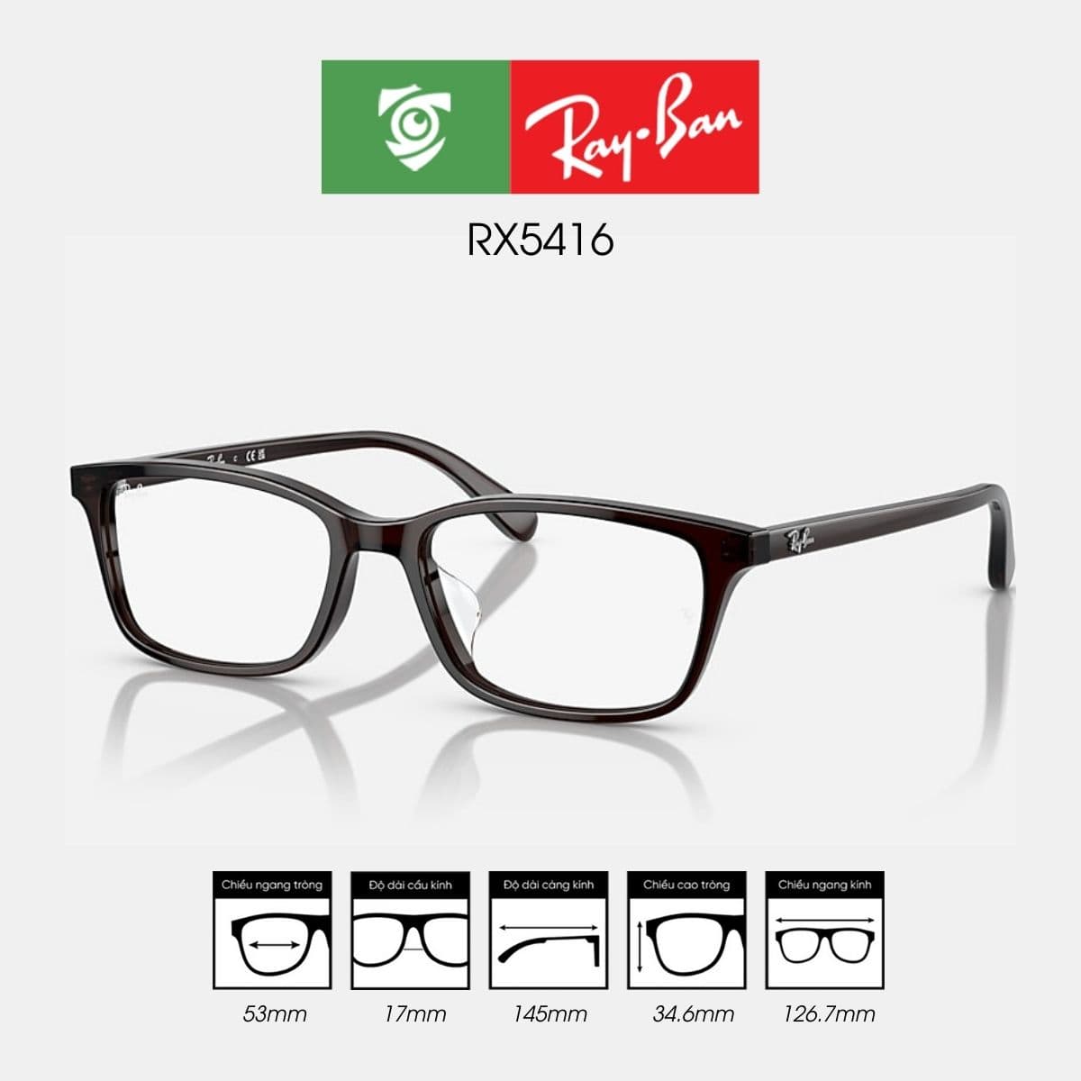 Gọng kính RAYBAN RX5416 - Ảnh 7