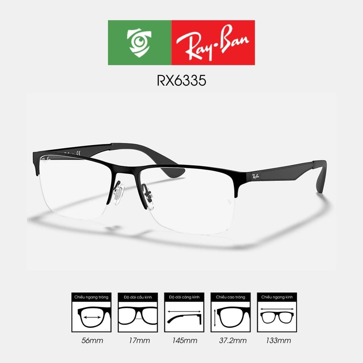 Gọng kính RAYBAN RX6335 - Ảnh 2