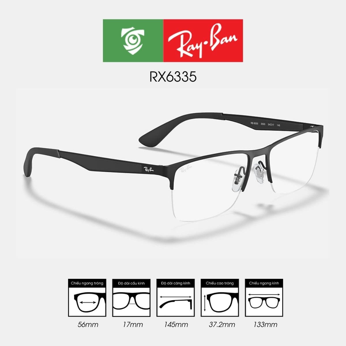 Gọng kính RAYBAN RX6335 - Ảnh 5