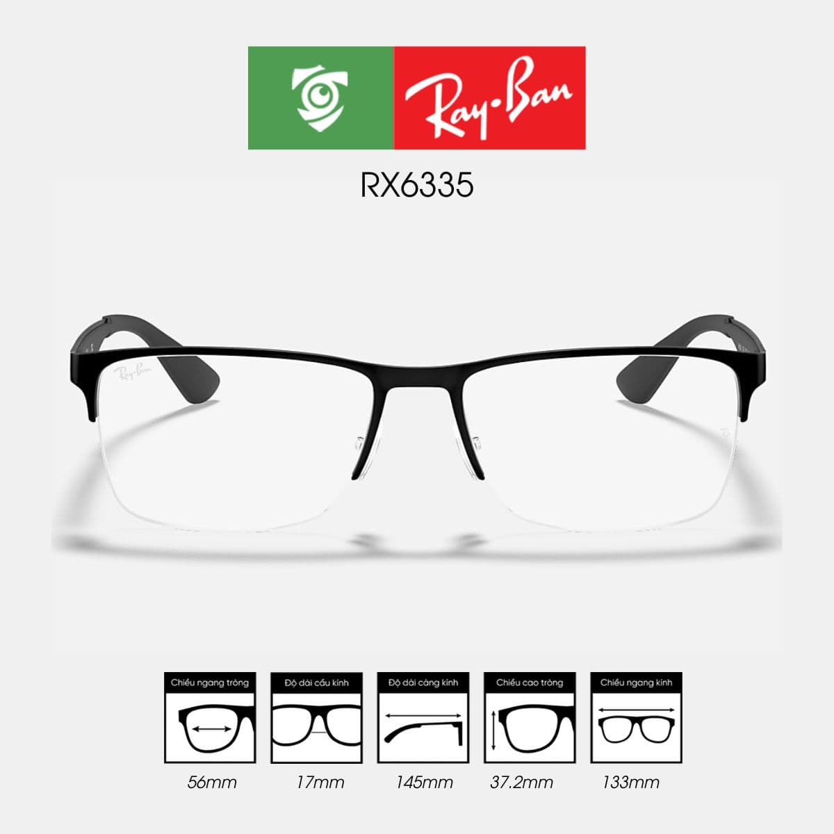 Gọng kính RAYBAN RX6335 - Ảnh 1