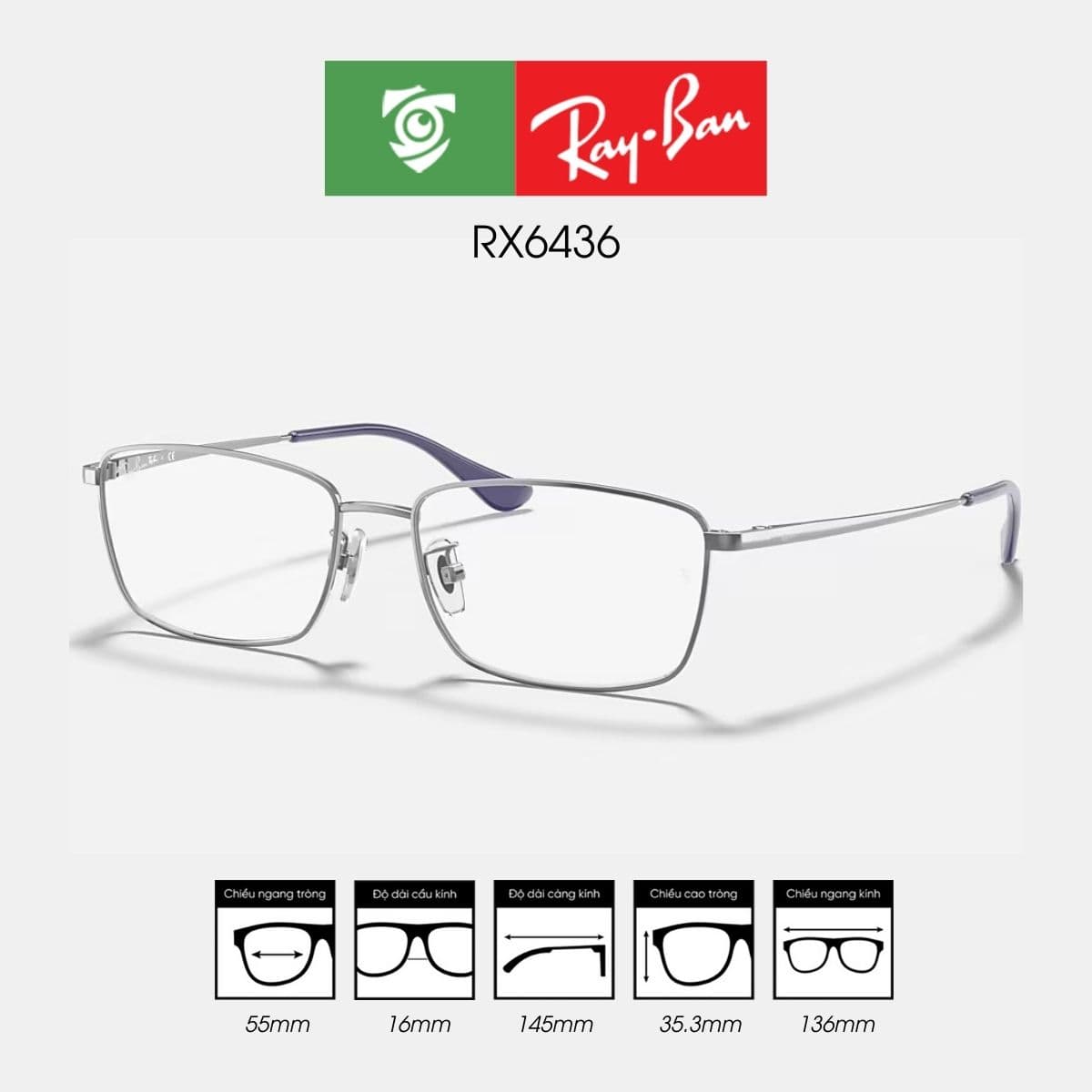 Gọng kính RAYBAN RX6436 - Ảnh 7