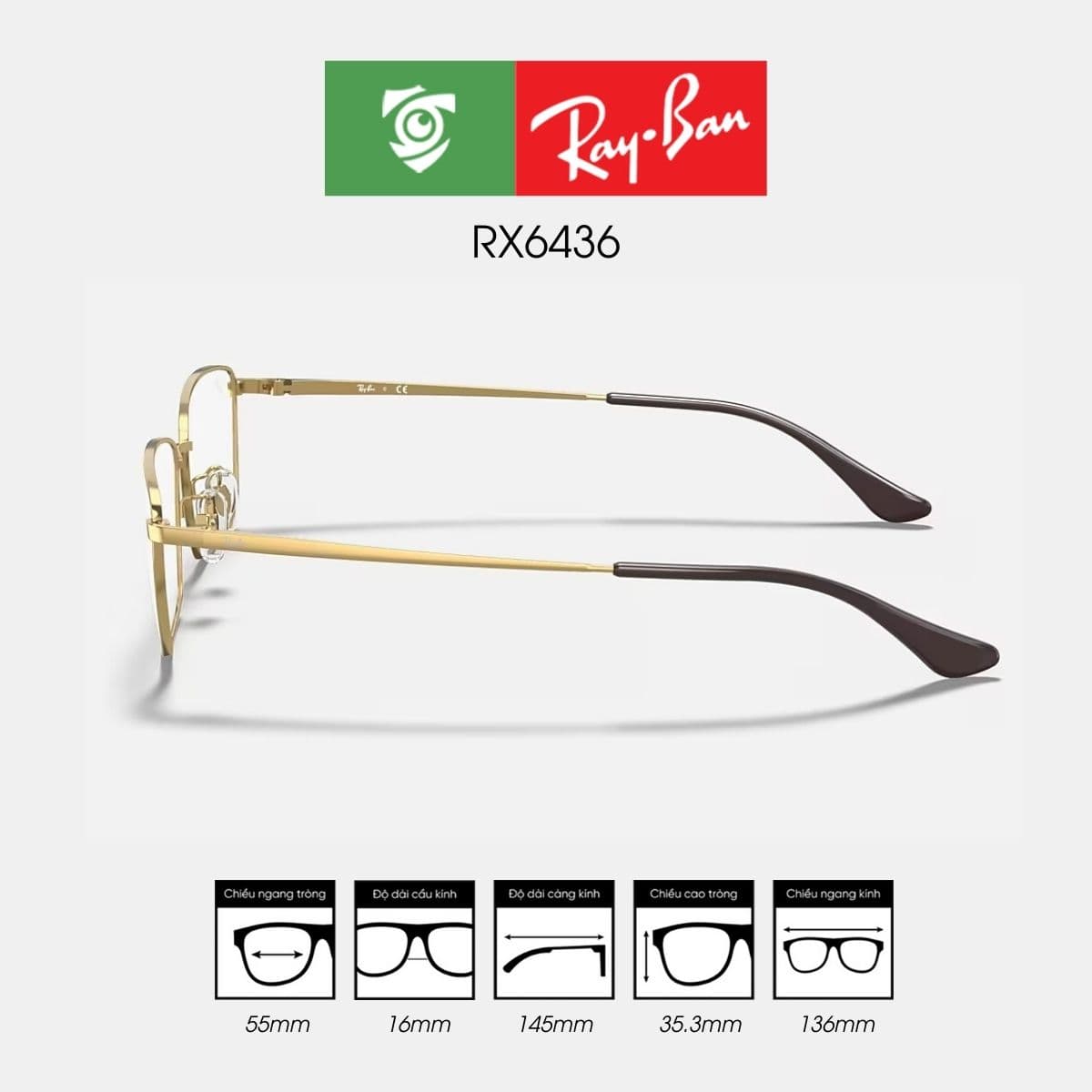 Gọng kính RAYBAN RX6436 - Ảnh 3