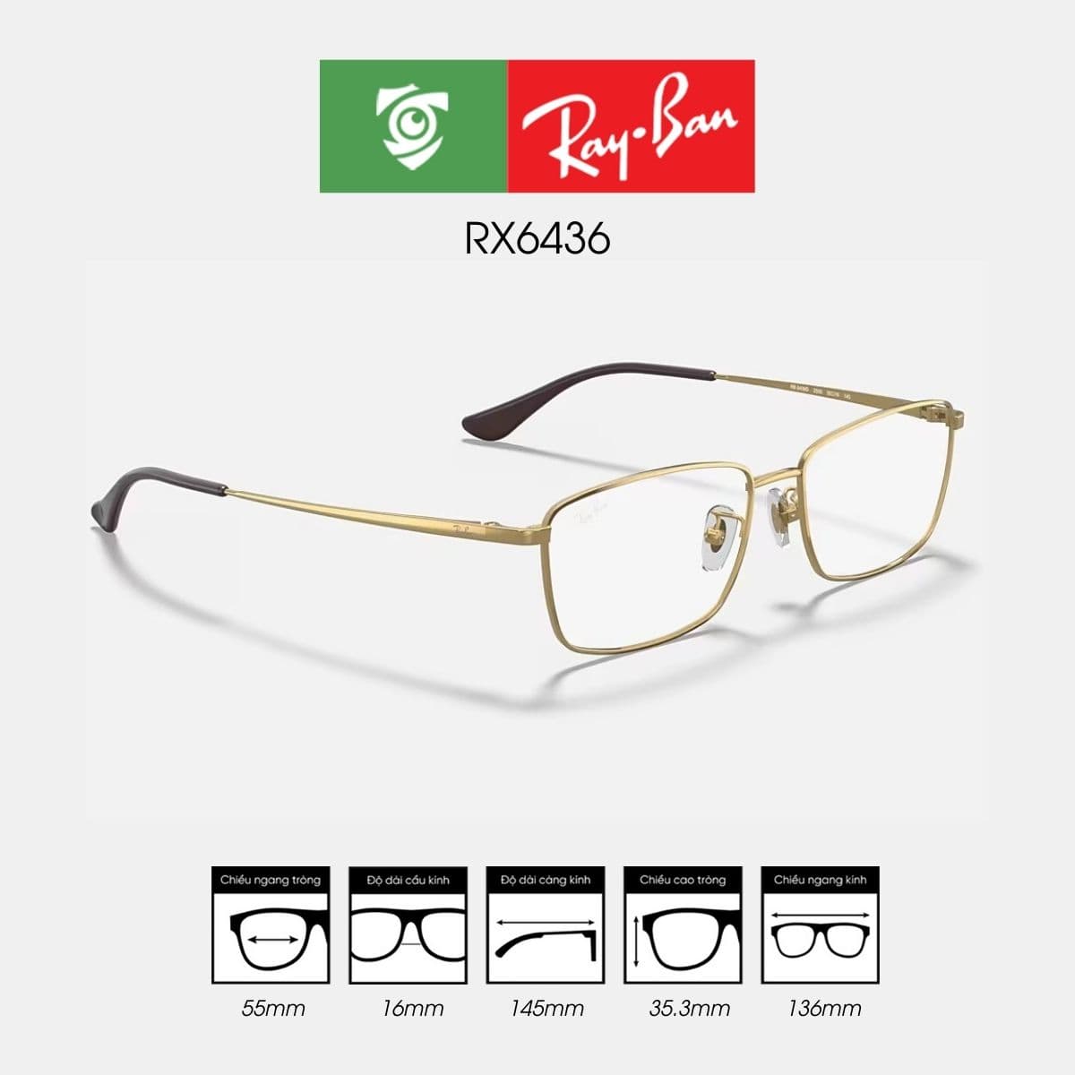 Gọng kính RAYBAN RX6436 - Ảnh 5