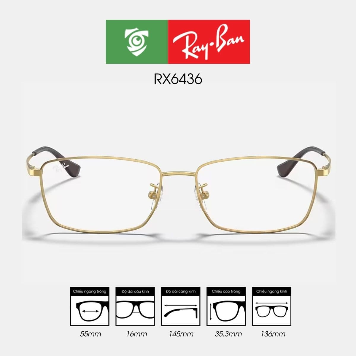 Gọng kính RAYBAN RX6436 - Ảnh 1