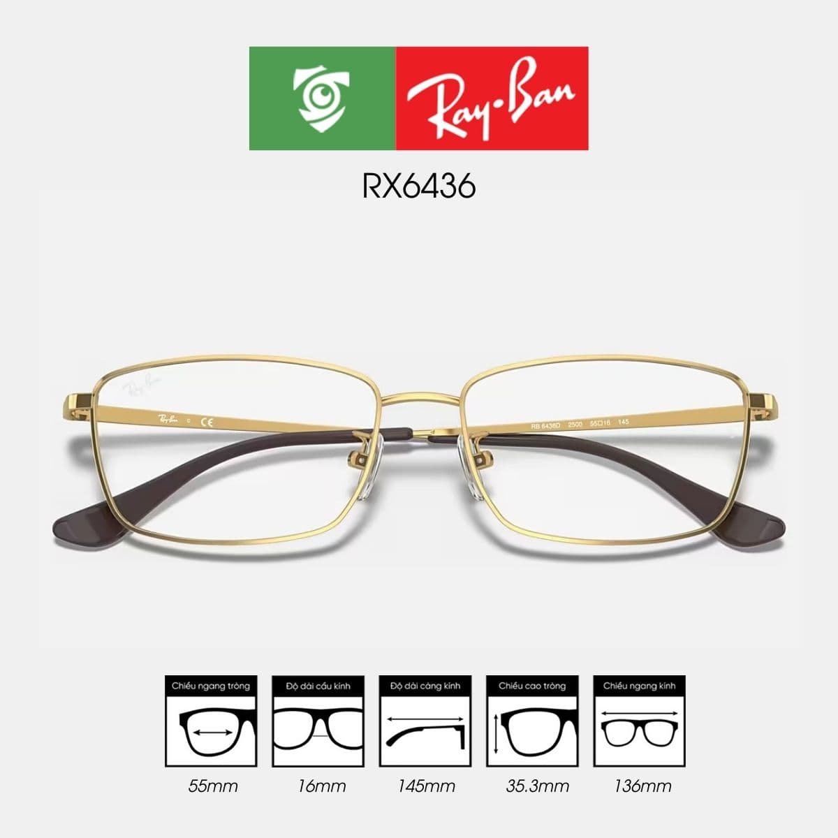 Gọng kính RAYBAN RX6436 - Ảnh 6