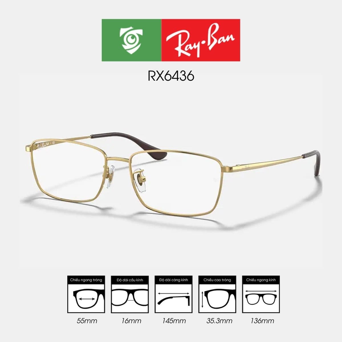 Gọng kính RAYBAN RX6436 - Ảnh 2
