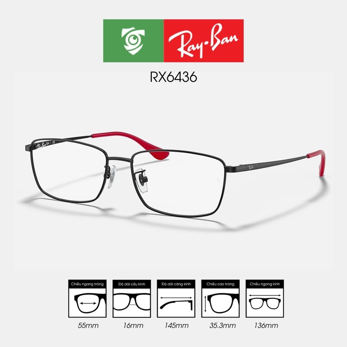 Gọng kính RAYBAN RX6436 - Ảnh 8